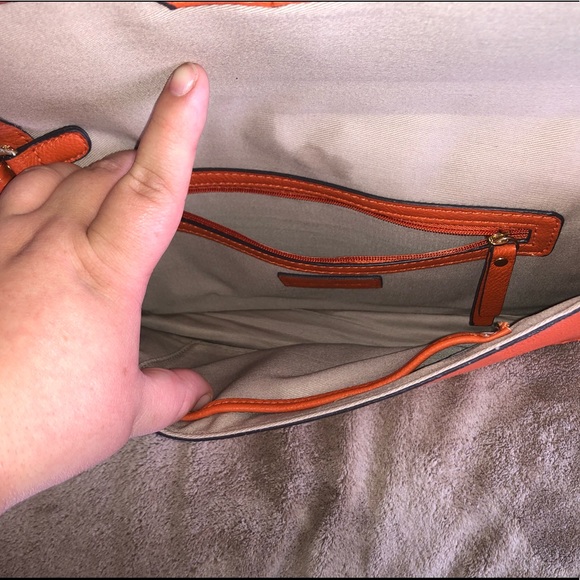 Orange wristlet/clutch - Picture 3 of 3